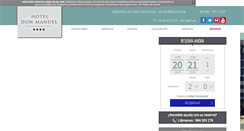 Desktop Screenshot of hoteldonmanuel.com