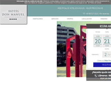 Tablet Screenshot of hoteldonmanuel.com